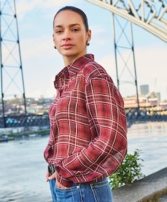 Dames blouse bordeaux