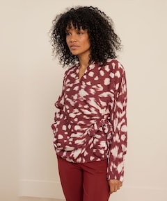 Dames blouse bordeaux