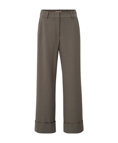 Trousers with turn-ups dames broek grijs
