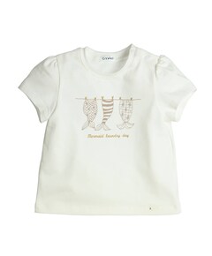 Meisjes t-shirt ecru