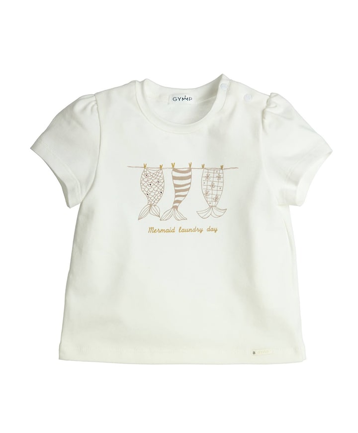 Meisjes t-shirt ecru