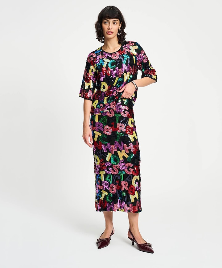 Dames rok multicolor