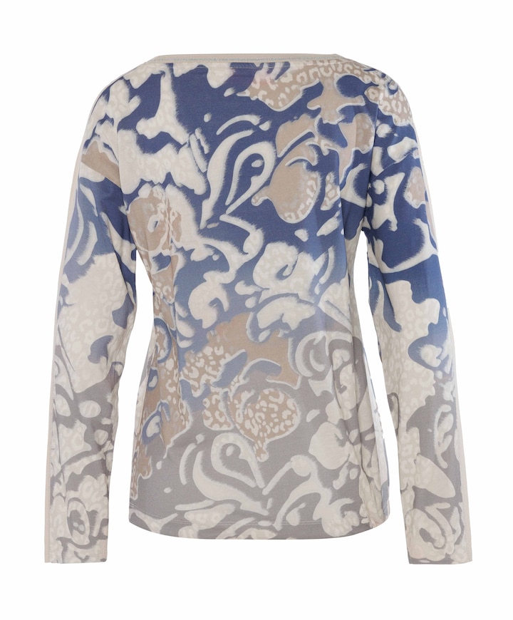 Dames longsleeve blauw