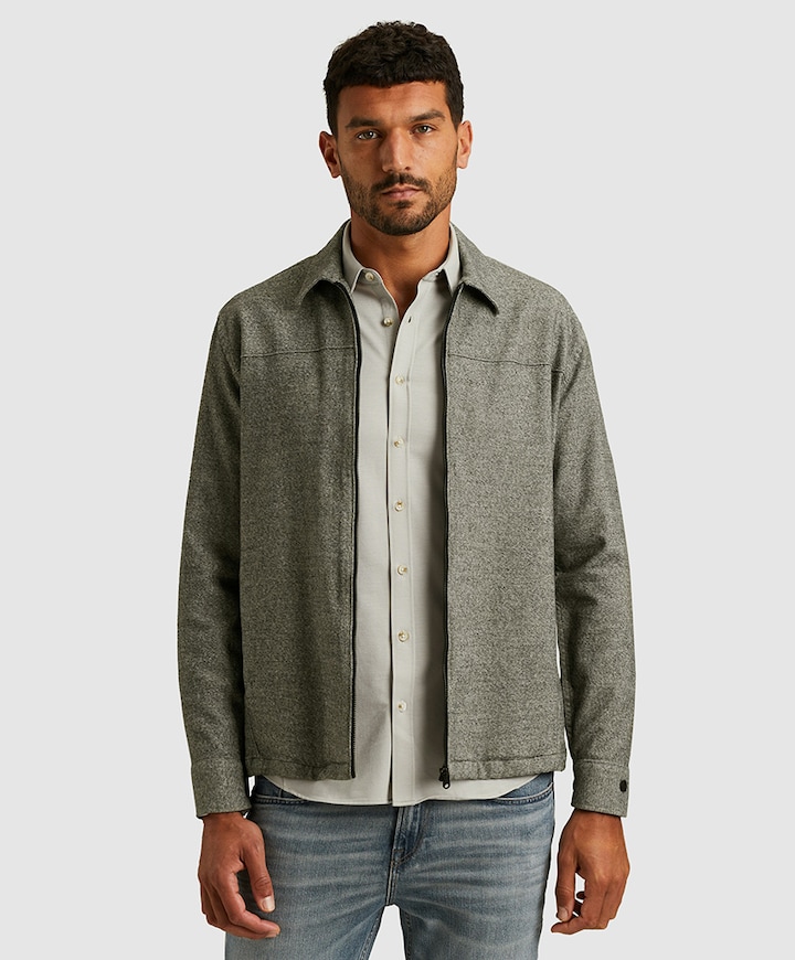 Heren overshirt blauw