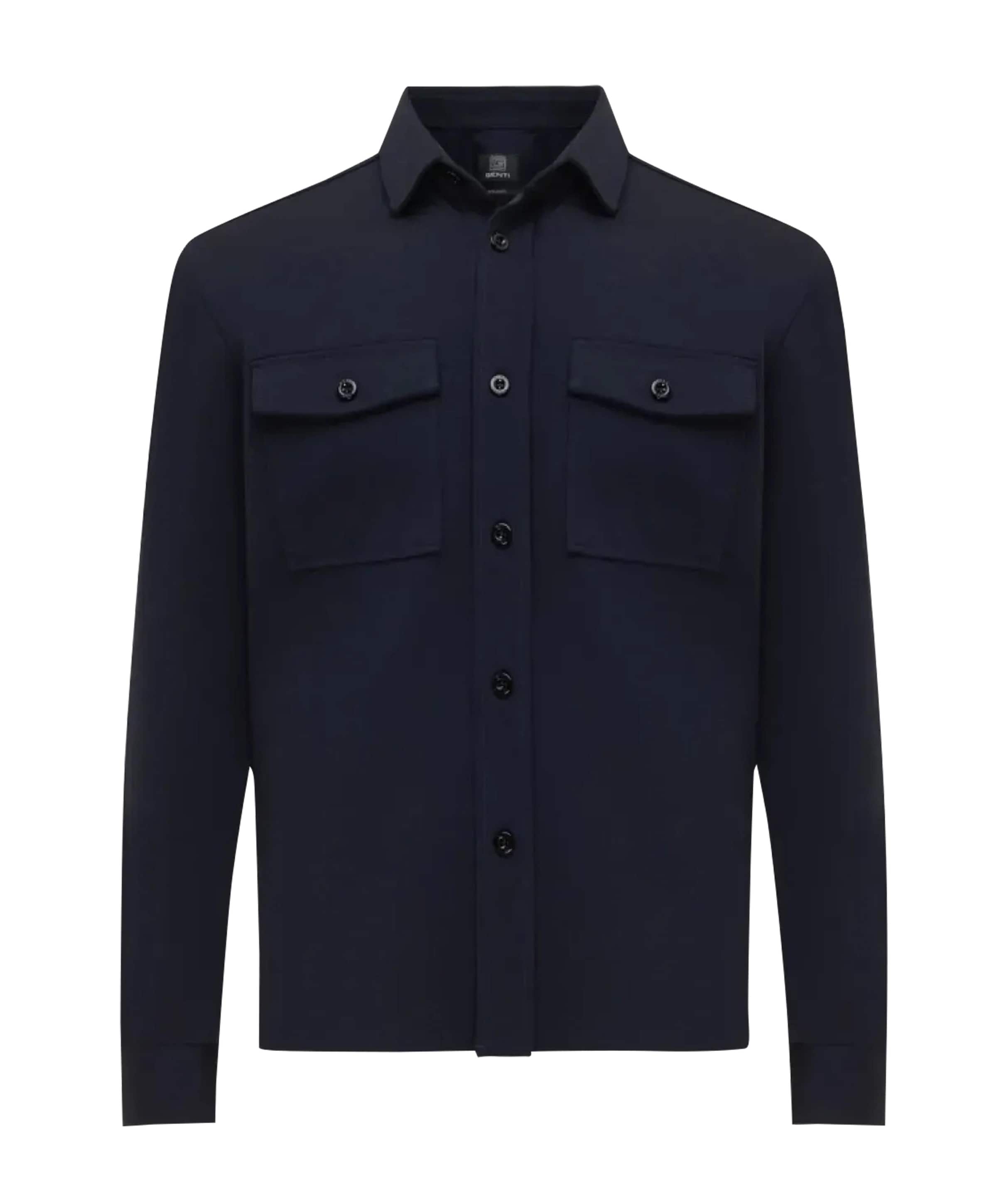 Heren overshirt blauw
