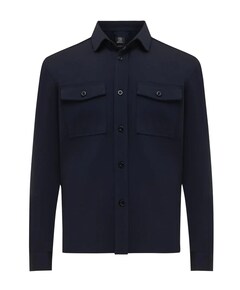 Heren overshirt blauw