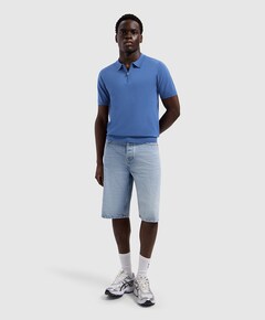 Heren polo blauw