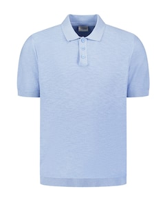 Heren polo blauw