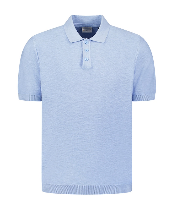 Heren polo blauw