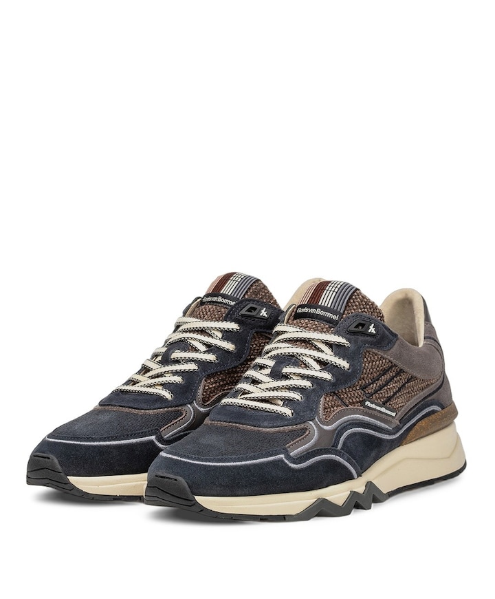 heren veterschoenen blauw