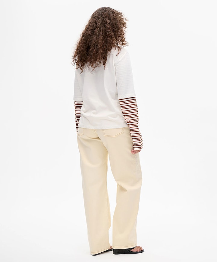Dames longsleeve wit