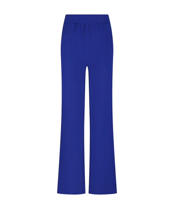 Structured Wide-Leg dames broek blauw