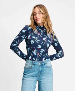 Dames longsleeve blauw