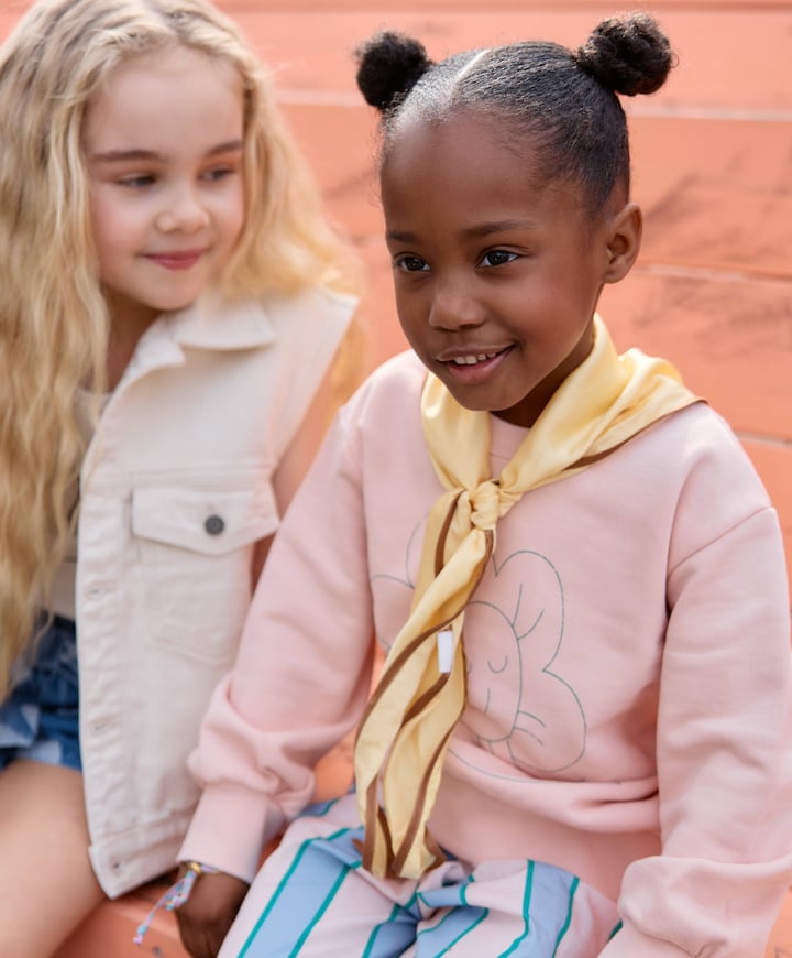 Meisjes sweater oranje