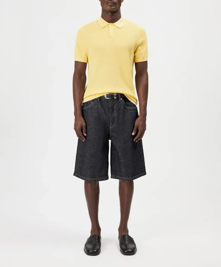 Heren polo geel