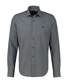 Heren overhemd lange mouw beige