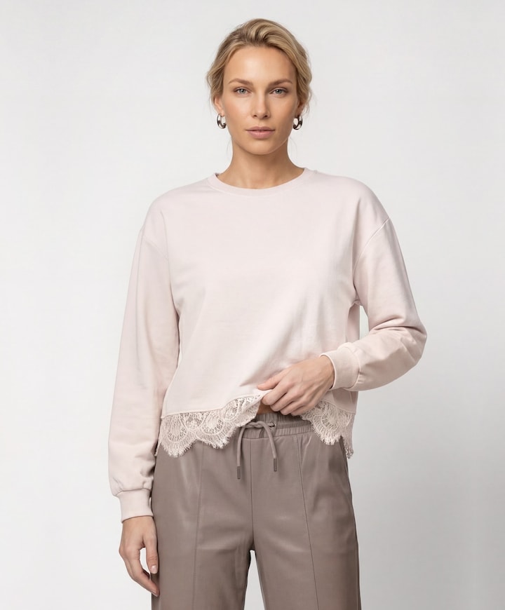 Dames longsleeve roze