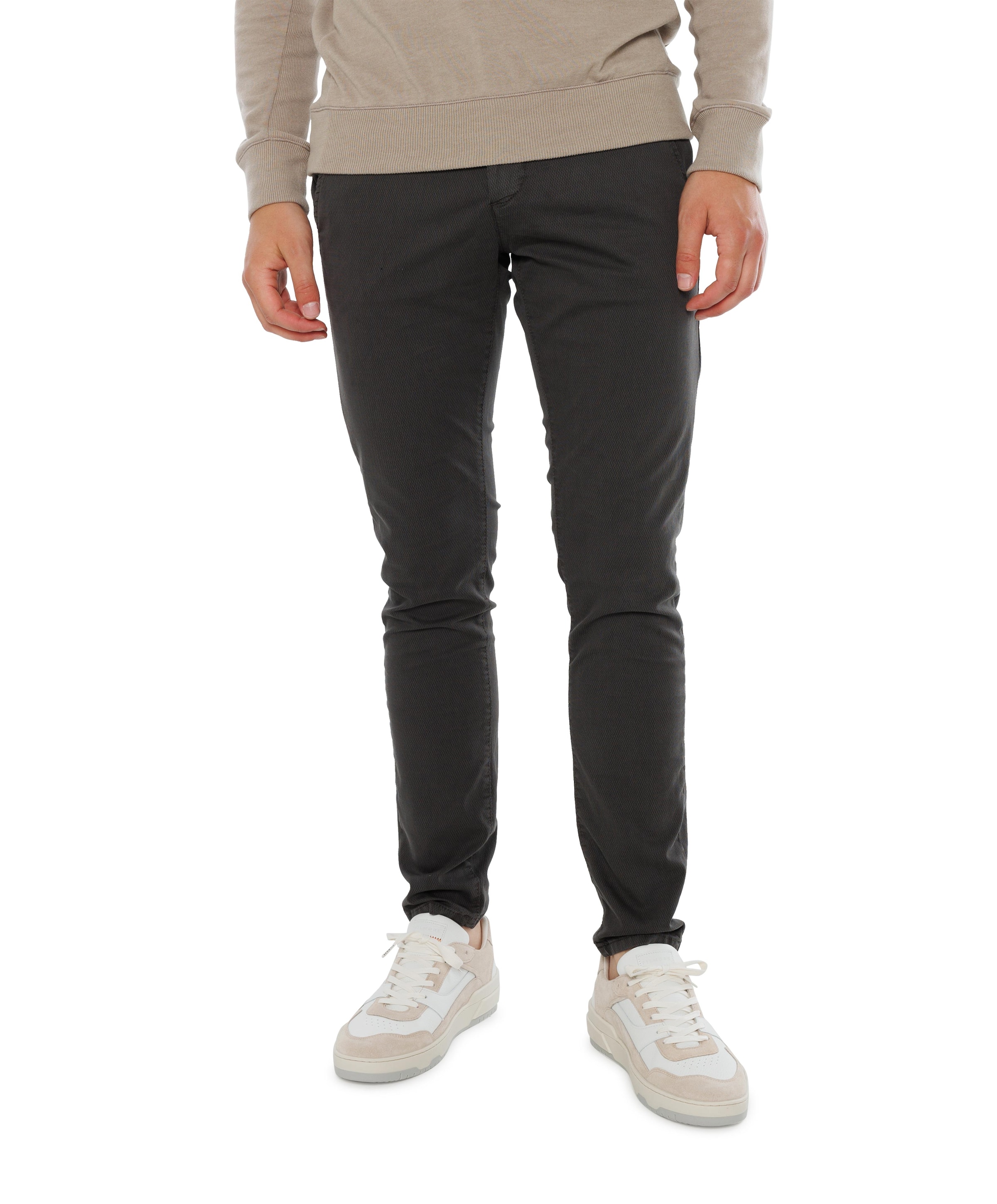 Paul K3280 dale chino  heren broek grijs