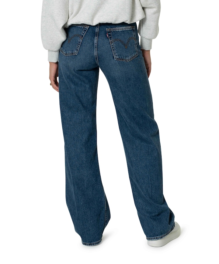 Ribcage wide leg H223 dames jeans blauw