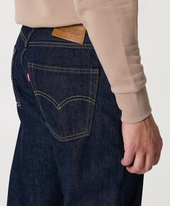 555 Relaxed straight heren jeans zwart