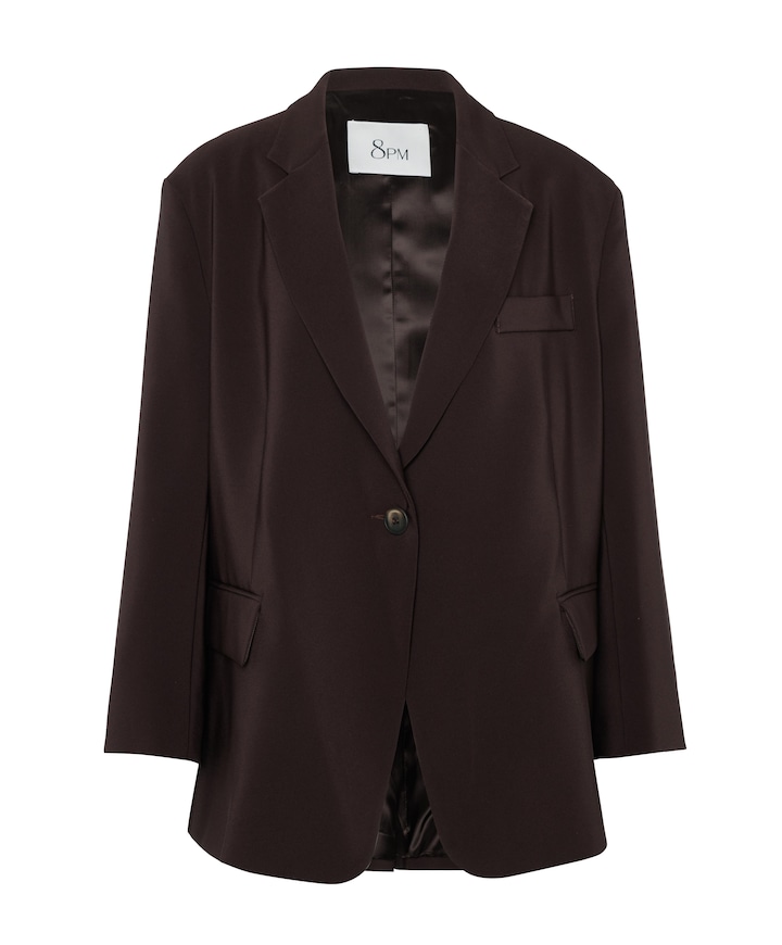 Dames blazer bruin