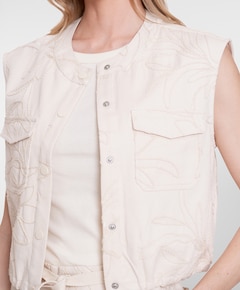 Dames gilet ecru
