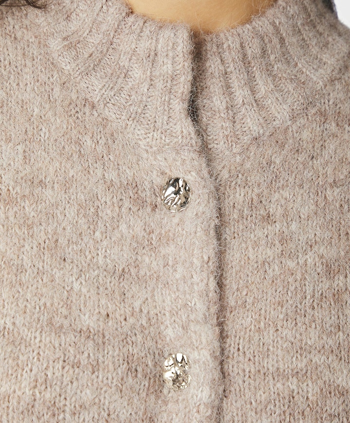Dames vest beige