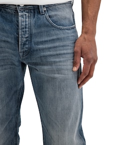 Stockton Straight Fog Denim heren broek blauw