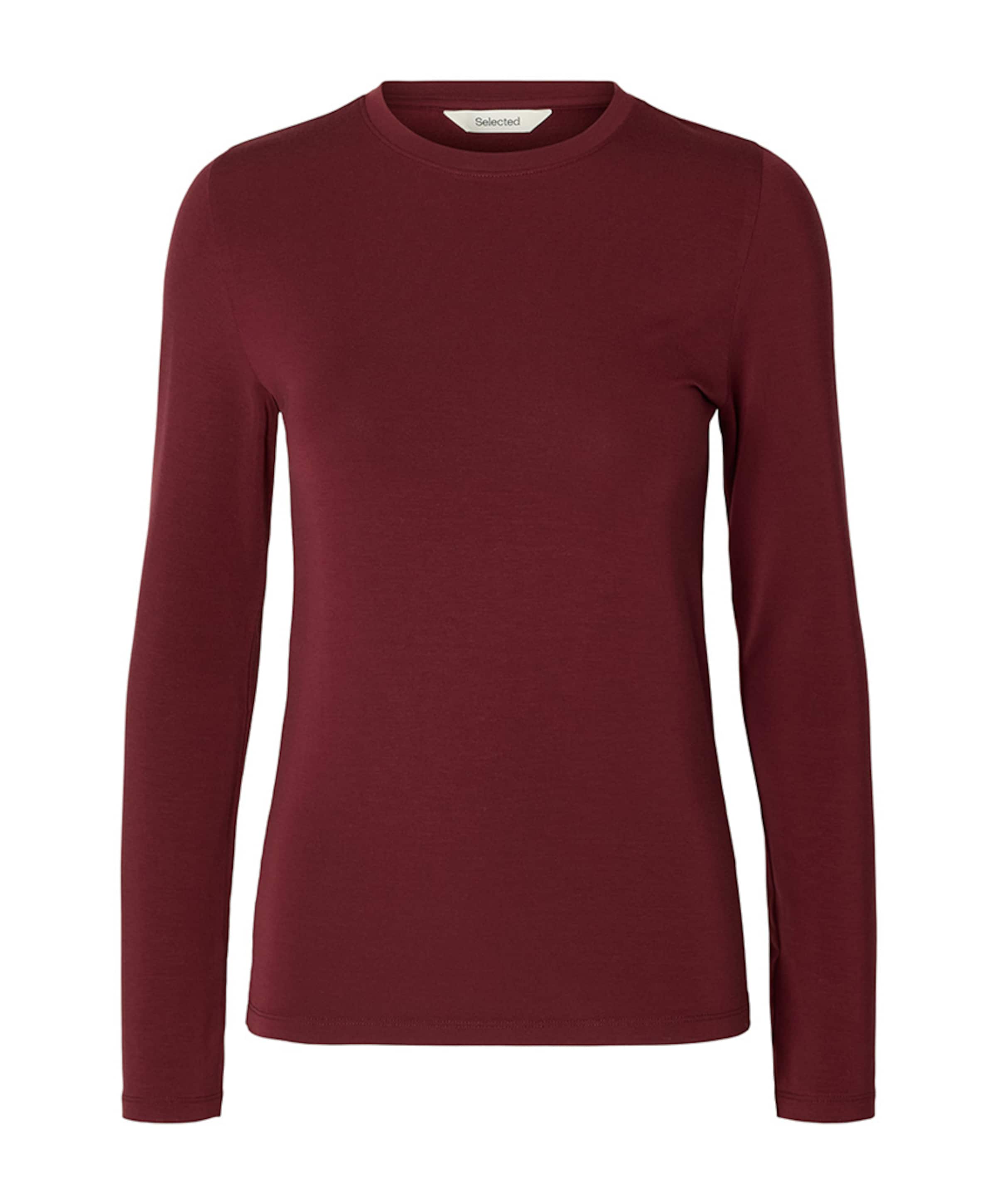 Dames longsleeve bordeaux