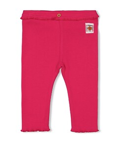 Legging rib meisjes broek roze