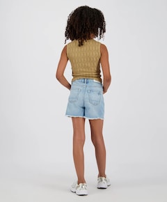 Paramaribo Crafted meisjes korte broek blauw