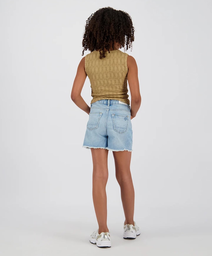 Paramaribo Crafted meisjes korte broek blauw