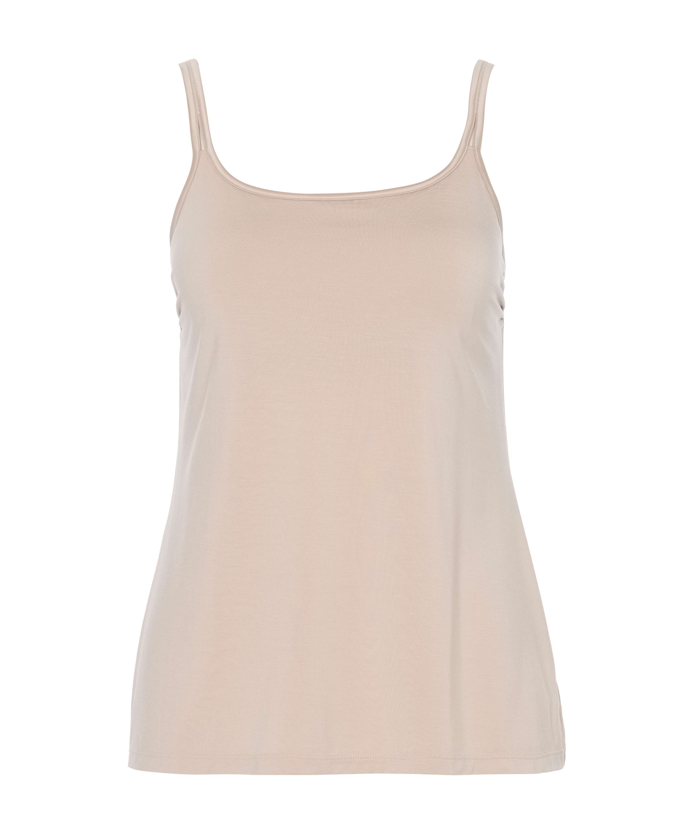 Dames hemd beige