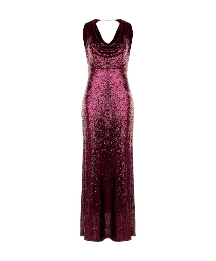 Dames jurk bordeaux