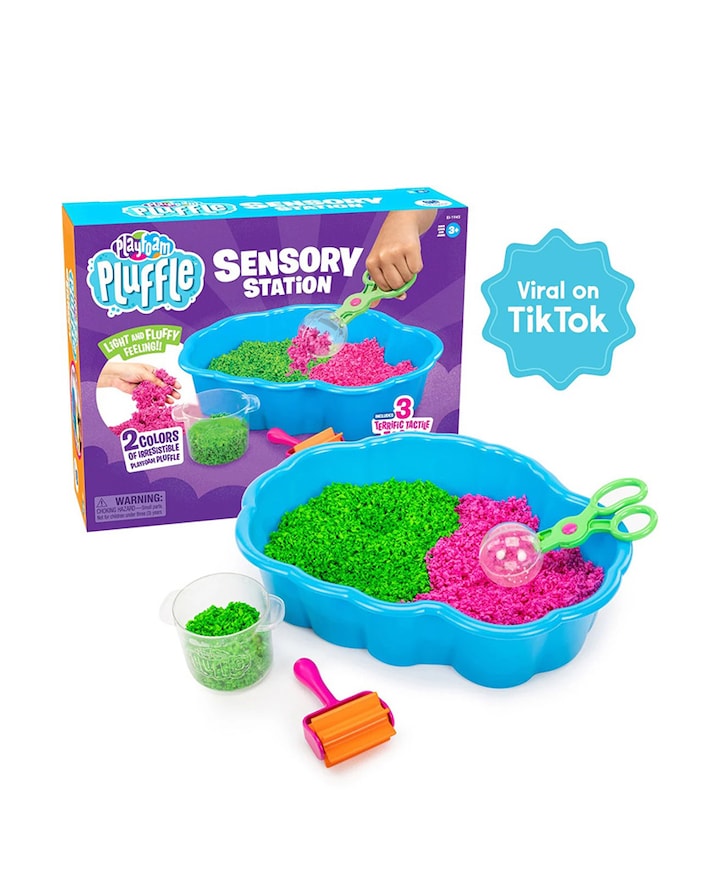 Playfoam pluffle sensory station