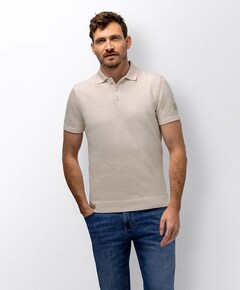 Heren polo beige