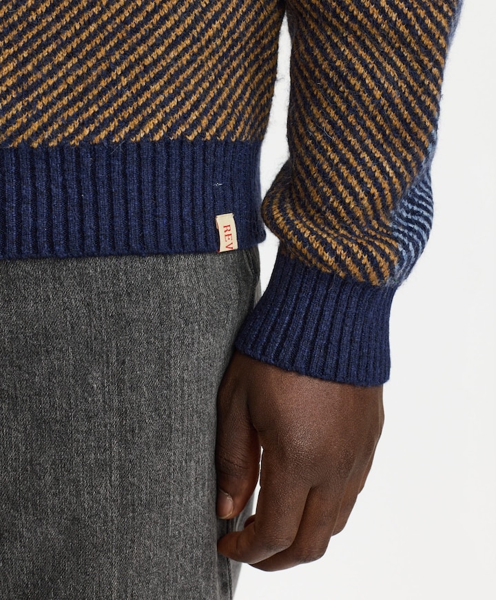 Heren sweater blauw