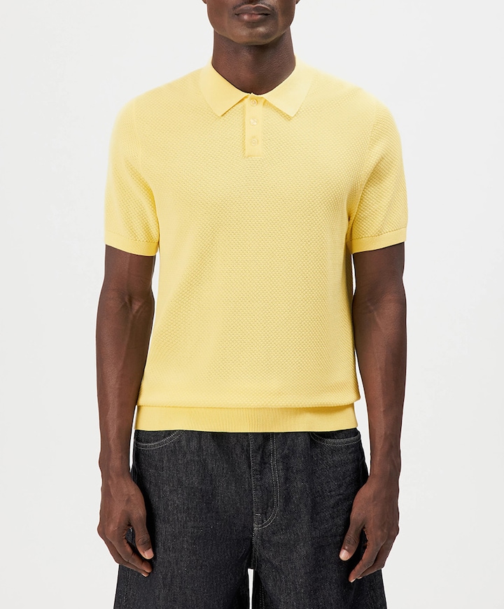 Heren polo geel