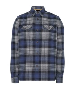 Heren overhemd lange mouw blauw
