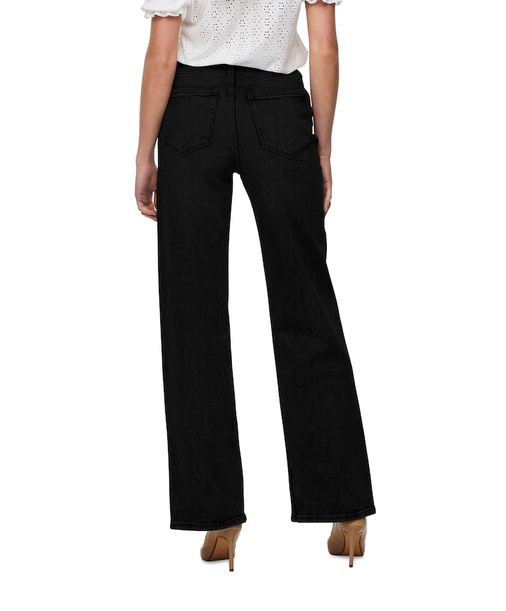 ONLJUICY LIFE HW WIDE LEG REA244 NO dames jeans zwart