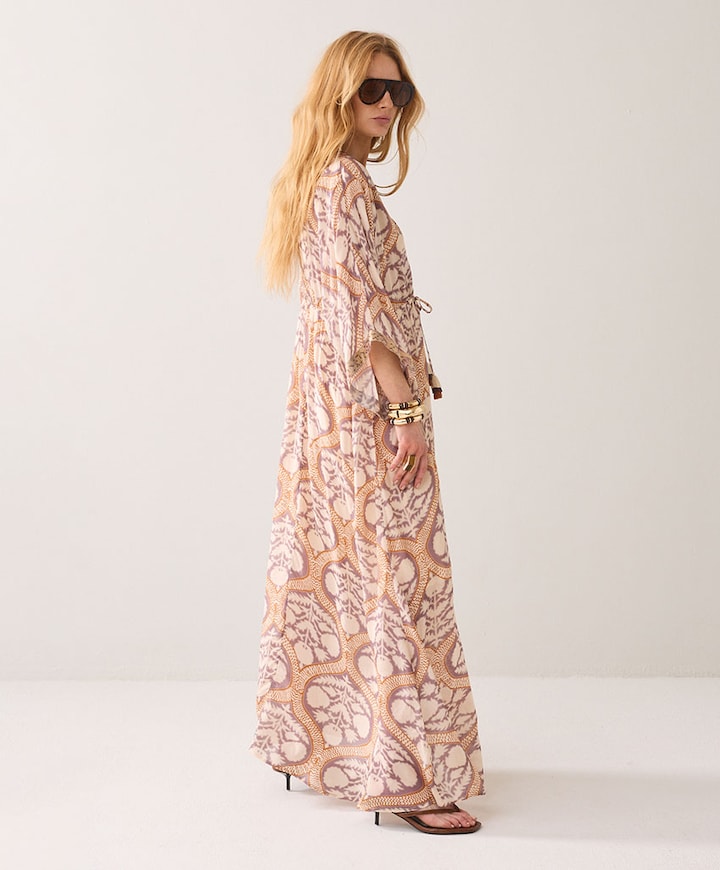 Dames jurk beige