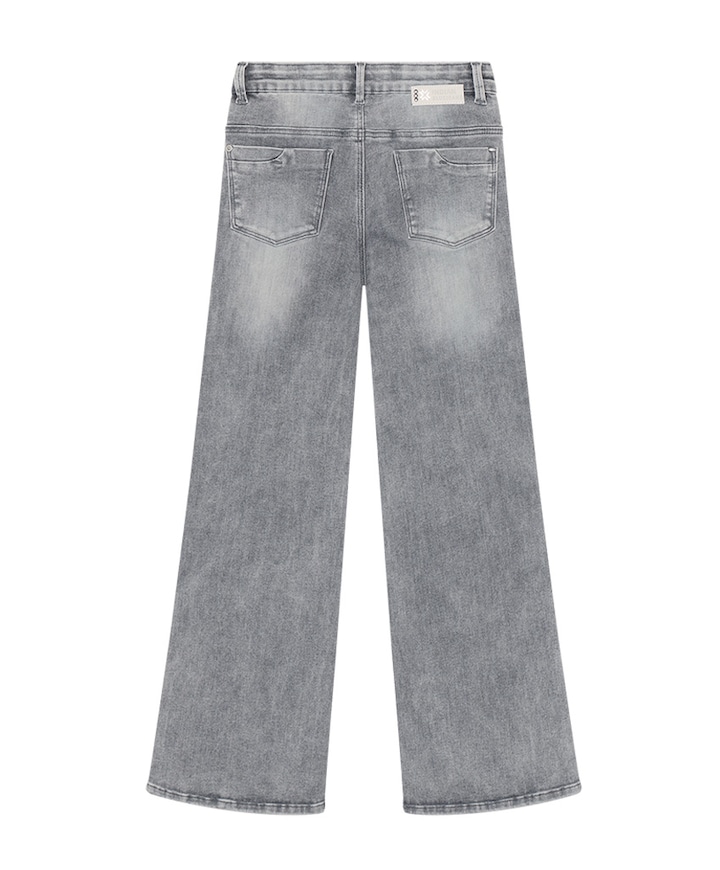 Wide Fit Lightgrey meisjes jeans grijs