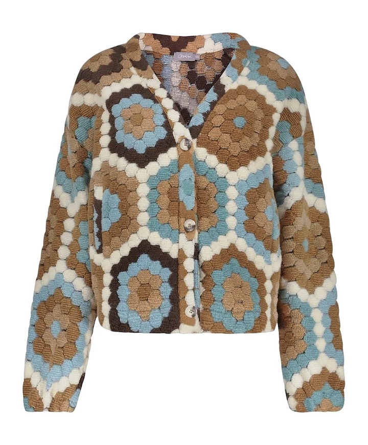 Dames vest multicolor