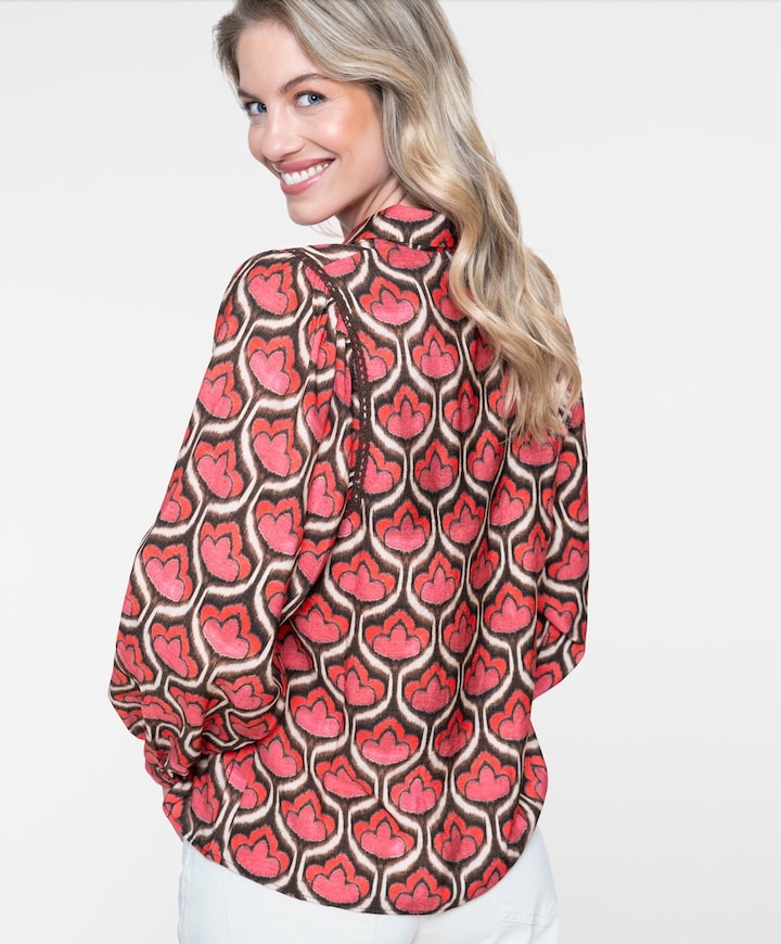 Dames blouse rood