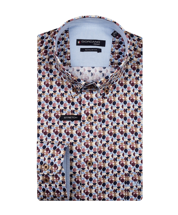 Overhemd lange mouw blauw