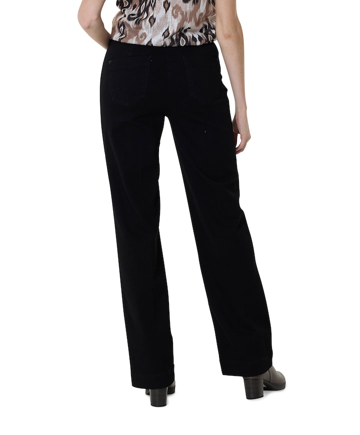 Jenny Wide jeans zwart