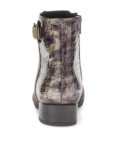 dames enkellaarzen beige