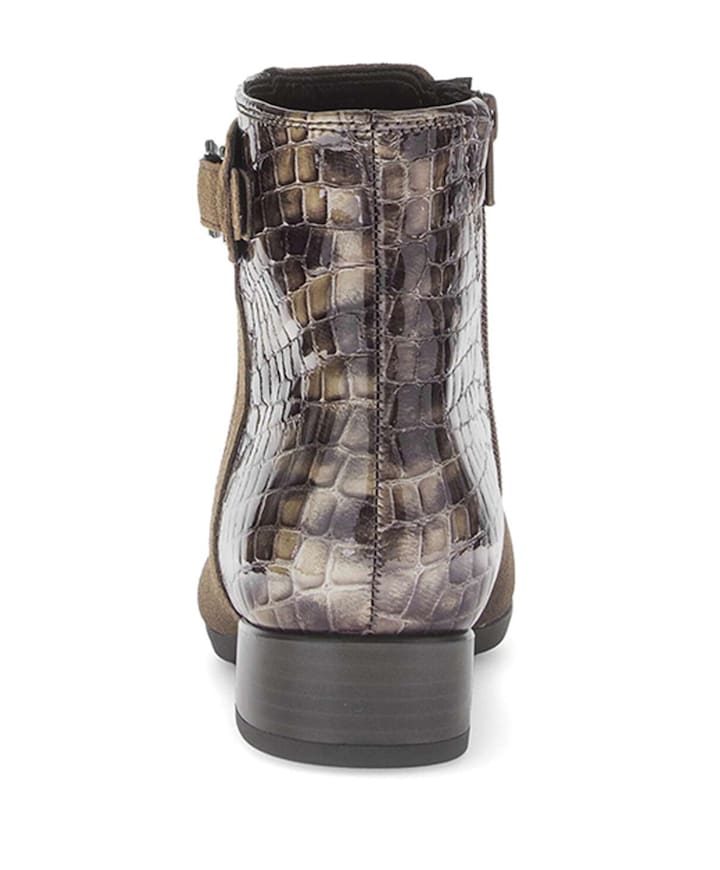 dames enkellaarzen beige