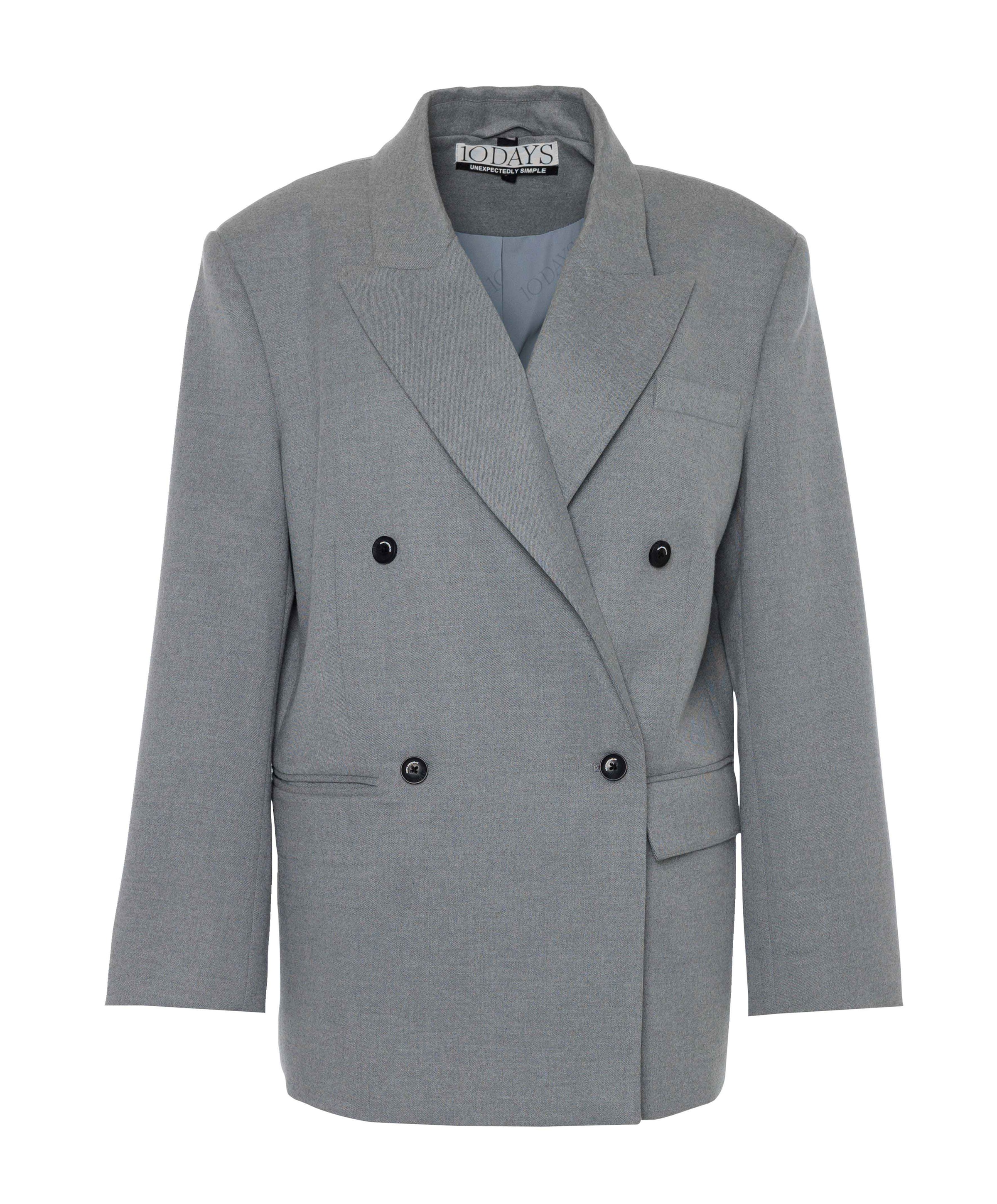 Dames blazer grijs