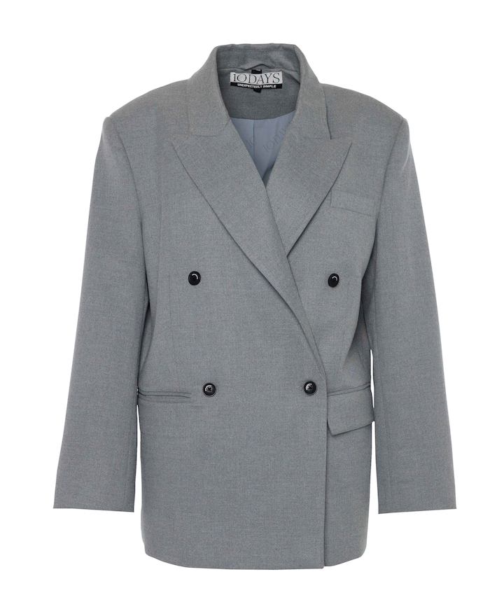 Dames blazer grijs